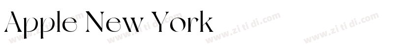 Apple New York字体转换